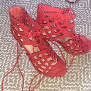 Coral heels
